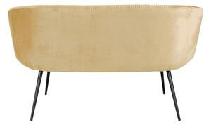 Bézs színű kanapé bársony felülettel Majestic - Leitmotiv