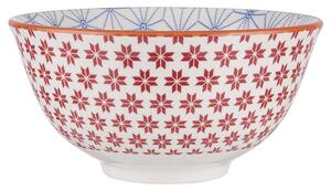 ORNAMENTS tálka 240 ml, piros-kék