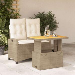 VidaXL Polyrattan Kertbútor Szett - 2 Fős