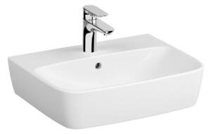 Mosdó lapra VitrA Shift 55x43 cm fehér színben fényes felülettel középső nyílással 7076-003-0973