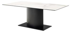 Asztal Norsica 1030, 76x100cm, Fekete, Fehér