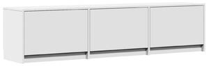VidaXL TV szekrény leddel fiókkal Fehér 165 x 34 x 40 cm Faanyag