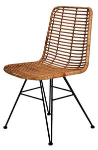 HACIENDA rattan szék natúr-fekete