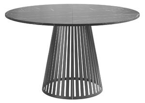 Asztal Prudentia II, 76cm, Fekete, Fekete márvány