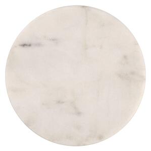 MARBLE márvány poháralátét, fehér Ø 10 cm