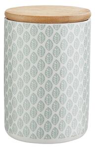 QUEEN IT tárolódoboz bambusz fedéllel 700 ml, levelek