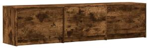 VidaXL TV szekrény leddel Füstölt tölgy 165 x 34 x 40 cm Faanyag