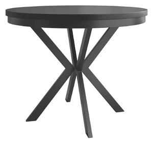 Asztal Oswego 155, 76cm, Fekete