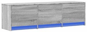 VidaXL TV szekrény leddel Szürke Sonoma 140 x 34 x 40 cm Faanyag