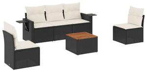 VidaXL Polyrattan Kerti Ülőgarnitúra - 6 részes