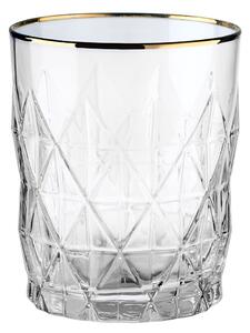 UPSCALE vizes pohár arany szegéllyel 345 ml