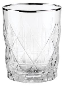 UPSCALE vizes pohár ezüst szegéllyel 345 ml