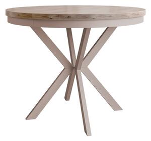 Asztal Oswego 155, 76cm, Világos fa, Kasmír
