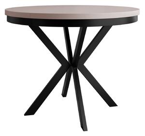 Asztal Oswego 156, 76cm, Fekete, Kasmír
