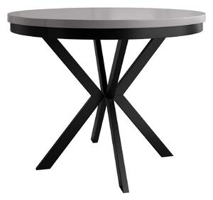 Asztal Oswego 156, 76cm, Fekete, Szürke