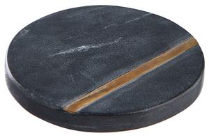 MARBLE márvány poháralátét, fekete-arany