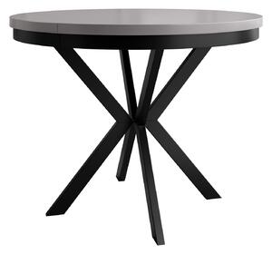 Asztal Oswego 157, 76cm, Fekete, Szürke