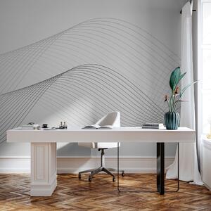 Fotótapéta Elegáns hullámok monokróm kivitelben, Fotótapéta absztrakt, w00893 : Uwalls.hu