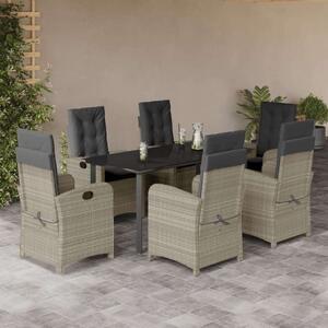 VidaXL Polyrattan Kerti Étkezőgarnitúra - 7 részes