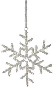 HANG ON karácsonyfadísz hópehely, 13 cm