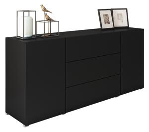 Komód Sarasota 191, Laminált forgácslap, 68x150x39cm, Grafit