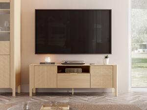 TV-állvány Mavtoru 103, Laminált forgácslap, 58x160x41cm, Tölgy