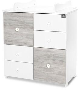 Lorelli Cupboard pelenkázó komód - White &amp; Artwood ÚJ