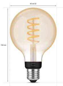 Bec LED inteligent vintage (decorativ) Philips Hue Filament Glob