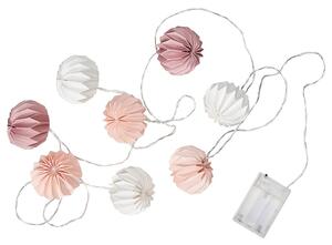 HANAMI LED-es égősor, fehér-rózsaszín 8 égő