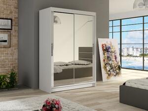 Gardróbszekrény Closico Pacron VII, Laminált forgácslap, 200x120x58cm, Fehér