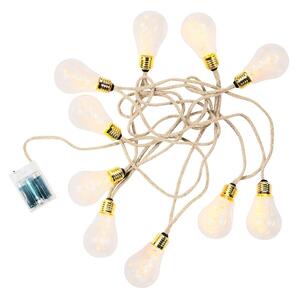 BULB LIGHTS égősor villanykörték LED, 10 égővel USB kábellel
