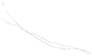 STAR LIGHTS LED égősor USB kábellel, ezüstdrót-csillagok 50 égővel