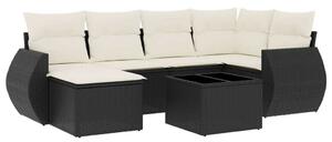 VidaXL Polyrattan Kerti Ülőgarnitúra - 7 részes