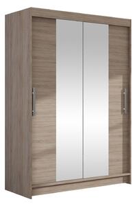 Gardróbszekrény Closico Pacron II, Laminált forgácslap, 200x120x58cm, Triufel tölgy
