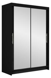 Gardróbszekrény Closico Pacron VII, Laminált forgácslap, 200x120x58cm, Fekete