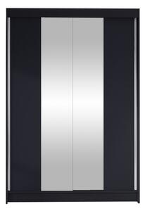 Gardróbszekrény Closico Salvor II, Laminált forgácslap, 200x120x58cm, Fekete