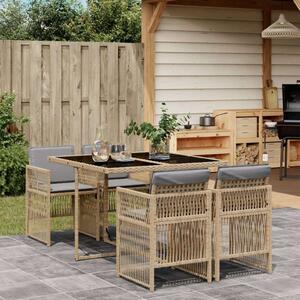 VidaXL Polyrattan Kerti Étkezőgarnitúra - 5 részes