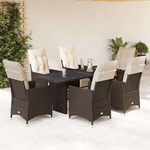 VidaXL Polyrattan Kerti Bútor - 7 Részes Bisztró