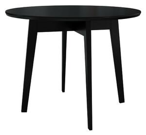 Asztal Racine 123, 75cm, Fekete, Bükkfa