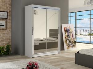 Gardróbszekrény Closico Pacron VII, Laminált forgácslap, 200x120x58cm, Fehér