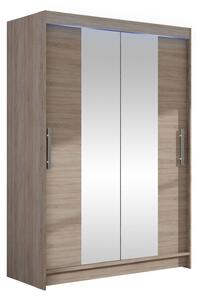 Gardróbszekrény Closico Pacron II, Laminált forgácslap, 200x120x58cm, Triufel tölgy