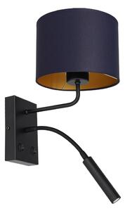Luminex Fali lámpa ARDEN 1xE27/60W+1xG9/8W/230V kék LU3563
