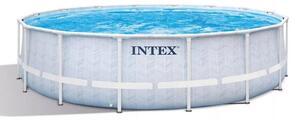 Intex 26746 Prism Frame Chevron Kerek medence 488x122 cm