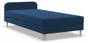 Kárpitozott CASPE ágy fejtámlával 80x200 cm rugós matraccal