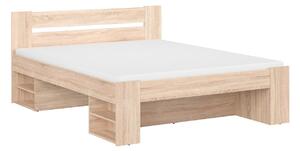 Z0ND0 Franciaágy 160 cm Nepo Plus 14 (szonoma tölgy) (ágyrács nélkül) . 1098330