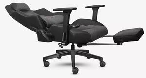FIRTINA Massage TX 200 kg teherbírású szövet gamer szék lábtartóval, beépített masszázs- és fűtés funkcióval, 3D kartámasz