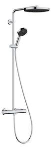 Hansgrohe Pulsify S Puro - Zuhanyszett termosztáttal, átmérő 26 cm, 3 vízsugár, EcoSmart, króm 24237000