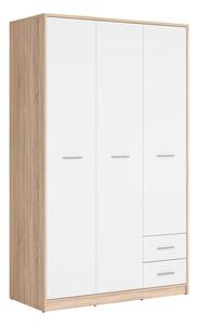 Ruhásszekrény Nepo Plus 36 (sonoma tölgy + fehér)
