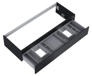 Oltens Vernal szekrény 120x45.6x23.6 cm Függesztett, mosdó alatti fekete 60012300