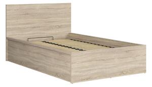 Egyszemélyes ágy 120 cm Tetrix 6 (sonoma tölgy) (ágyráccsal) (tárolóhellyel)